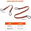 imageErgodyne Squids 3154 Nylon Web Tool Tether 24 inch Lanyard  Dual ScrewGate Carabiner Attachment Ends 5 lbsM