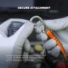 imageErgodyne Squids 3154 Nylon Web Tool Tether 24 inch Lanyard  Dual ScrewGate Carabiner Attachment Ends 5 lbsM