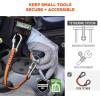 imageErgodyne Squids 3154 Nylon Web Tool Tether 24 inch Lanyard  Dual ScrewGate Carabiner Attachment Ends 5 lbsS
