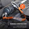 imageErgodyne Squids 3154 Nylon Web Tool Tether 24 inch Lanyard  Dual ScrewGate Carabiner Attachment Ends 5 lbsS