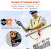 imageErgodyne Squids 3178 Locking Aerial Bucket Hook with Tethering Point Fits 2quot Lip Attach Tool Bags or Aprons to Buckets