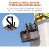 imageErgodyne Squids 3179 Aerial Bucket Hook Fits 2quot Lip Attach Tool Bags or Aprons to BucketsEach