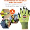 imageErgodyne unisex adult ANSI A2 Coated CR Gloves DSX Lime Medium USMedium