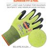 imageErgodyne unisex adult ANSI A2 Coated CR Gloves DSX Lime Medium USMedium