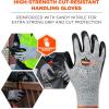 imageErgodyne unisex adult Cut Resistant Work Gloves A3 Surfaces ANSI A3 Sandy Nitrile Coated Palms for Optimal Grip with Rough Surfaces 13g Factory Small Pack of 1