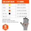 imageErgodyne unisex adult Cut Resistant Work Gloves A3 Surfaces ANSI A3 Sandy Nitrile Coated Palms for Optimal Grip with Rough Surfaces 13g Factory Small Pack of 1