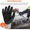 imageErgodyne unisex adult Cut Resistant Work Gloves A3 Surfaces ANSI A3 Sandy Nitrile Coated Palms for Optimal Grip with Rough Surfaces 13g Factory Small Pack of 1