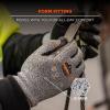 imageErgodyne unisex adult Cut Resistant Work Gloves A3 Surfaces ANSI A3 Sandy Nitrile Coated Palms for Optimal Grip with Rough Surfaces 13g Factory Small Pack of 1