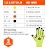 imageErgodyne unisex adult Nitrilecoated ANSI A4 Nitrile Coated CR Gloves Lime Extra Large US Factory2XLarge Pack of 1