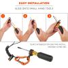 imageHand Tool Tethering Kit for Screwdrivers ampamp Hex Key Wrenches Includes 4 Tool Attachment Slips ampamp 1 Tool Lanyard Weight Capacity 1 lb Ergodyne Squids 3194