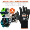 imageNitrile Coated Work Gloves High Dexterity Ergodyne ProFlex 7001Black Large Pack of 11 Count Pack of 2