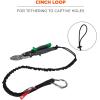 imageSquids 3100 Tool Lanyard with Single Carabiner and Adjustable Loop End Standard Length Black