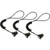 imageErgodyne Coiled Lanyard with Clamp End No Snag Design Easily Attaches to Hard Hat Tools or Small Valuables Weight Capacity 2lbs Ergodyne Squids 3158 BlackBlack