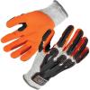 imageErgodyne Nitrile Dipped Work Gloves Cut Resistant Cut Level A3 Back Hand Impact Protection ProFlex 922CRGrey 2XLargeGray