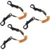 imageErgodyne Squids 3152 Coiled Lanyard Tether  Dual Swivel Hook Attachment Ends 2 lbsS