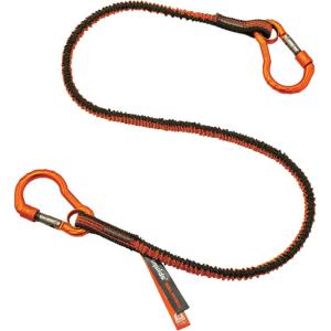 imageErgodyne  19822 Shock Absorbing Tool Lanyard with Two SelfLocking Carabiners Tool Weight Capacity 10lbs Squids 3110 Gray Standard 3110Fx
