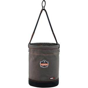imageErgodyne Arsenal 5960T Large Canvas Tool Bucket with Cover and Attachment Rings GrayBucket