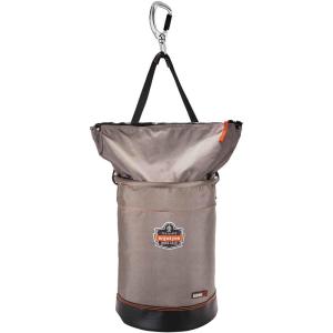 imageErgodyne Arsenal 5974 Large Nylon Hoist Bucket Tool Bag  Swiveling Carabiner Zipper Top