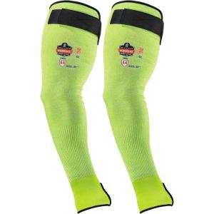 imageErgodyne ProFlex 7941 Cut Resistant Protective Arm Sleeve Cut Level A4 Pair Lime 18 Inch22 Inch