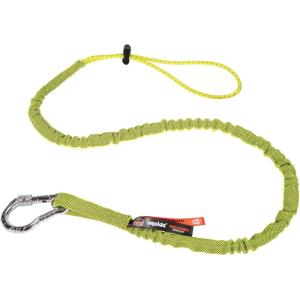 imageErgodyne Squids 3100EXT Tool Lanyard with Single Carabiner and Adjustable Loop End Extended Length LimeLime