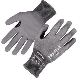 imageErgodyne unisex adult ANSI A7 PU Coated CR Gloves Gray Small USSmall