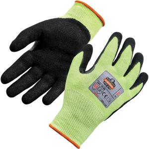 imageErgodyne unisex adult Nitrilecoated ANSI A4 Nitrile Coated CR Gloves Lime Extra Large US FactoryMedium Pack of 1