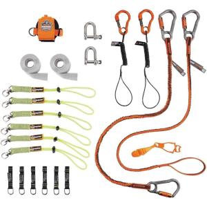 imageTool Tethering Kit for IronSteel Workers Includes Tool Lanyards and Attachments for Spud Wrenches to Sleever Bars Ergodyne Squids 3186Scaffholders