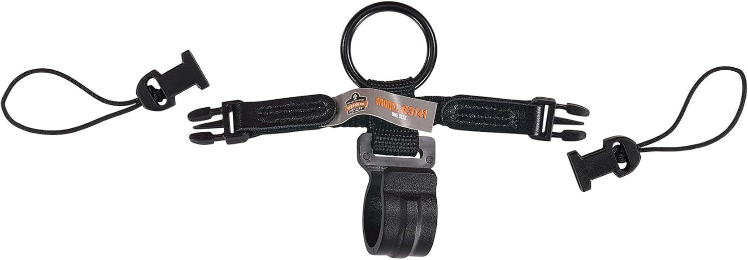 imageErgodyne Squids 3141 Barcode Scanner DRing and Clip Lanyard Attachments 10Pack