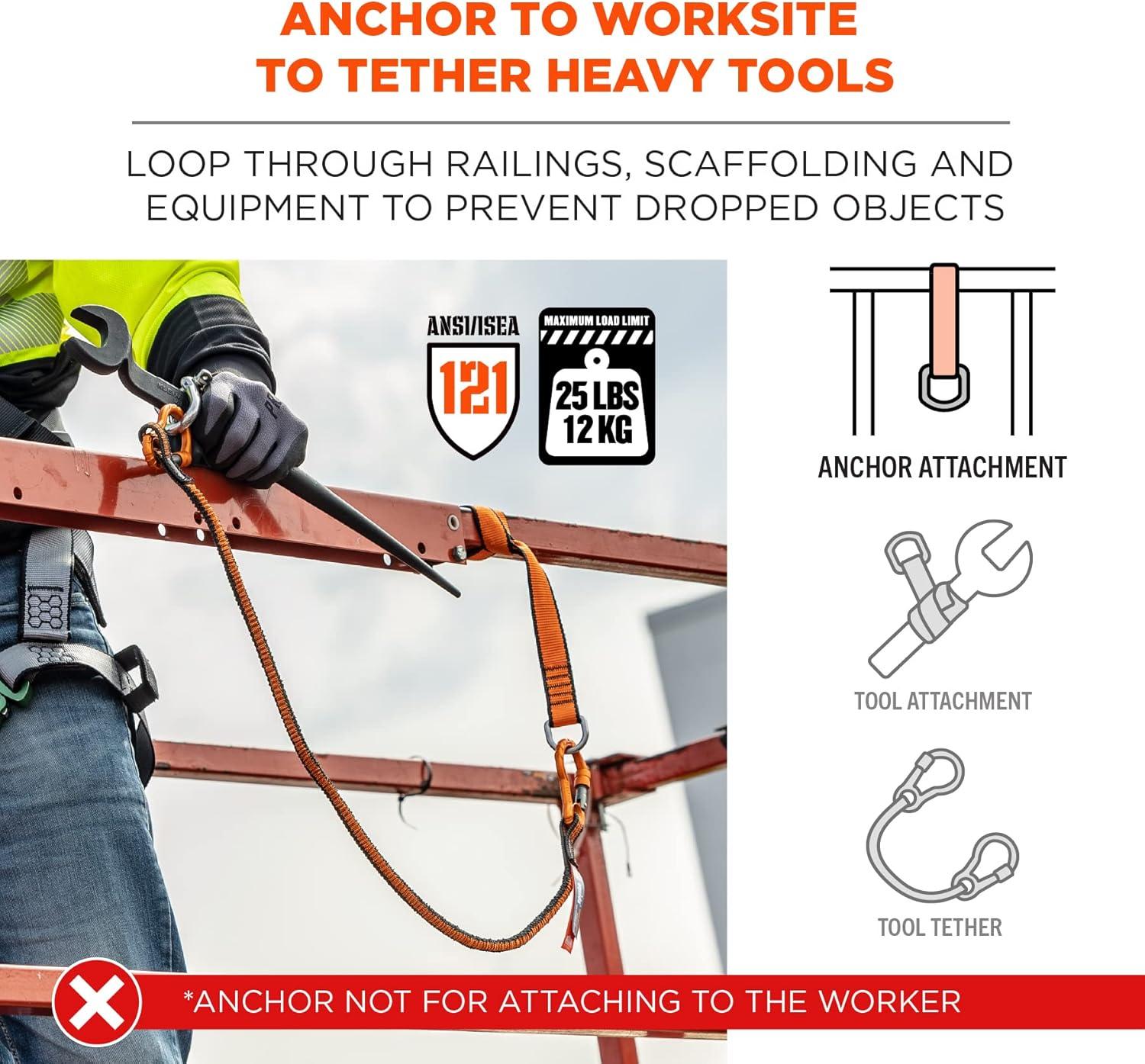 imageErgodyne Squids 3174 Tool Tethering Cross Arm Anchor Strap 25lbs