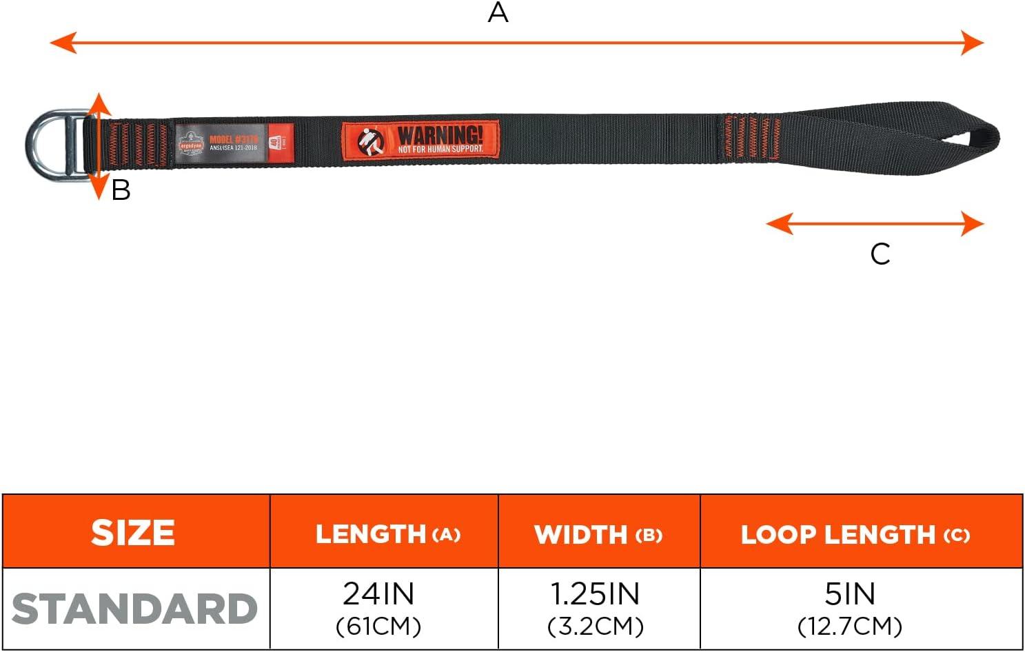 imageErgodyne Squids 3176 Tool Tethering Cross Arm Anchor Strap 40lbs