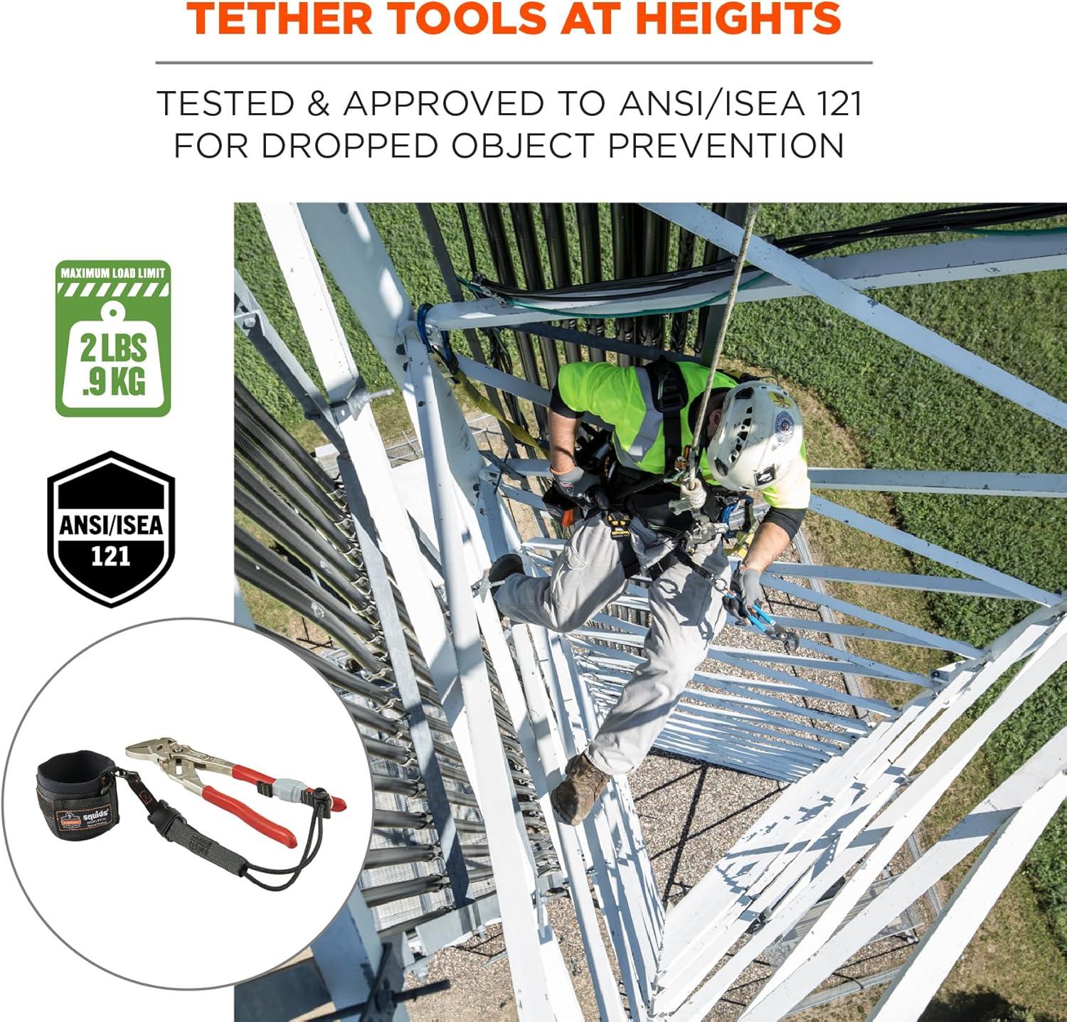 imageErgodyne Squids 3700 Web Tool Tail Attachments 5Pack 2 Pounds Variety Size PackBlackOrangeLong