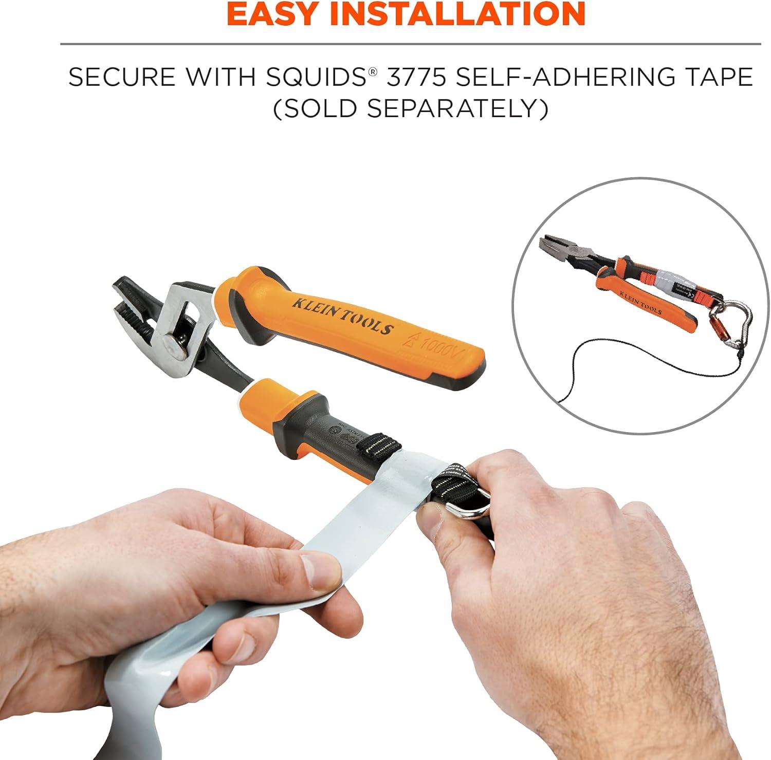 imageErgodyne Squids 3700 Web Tool Tail Attachments 5Pack 2 Pounds Variety Size PackBlackOrangeShort