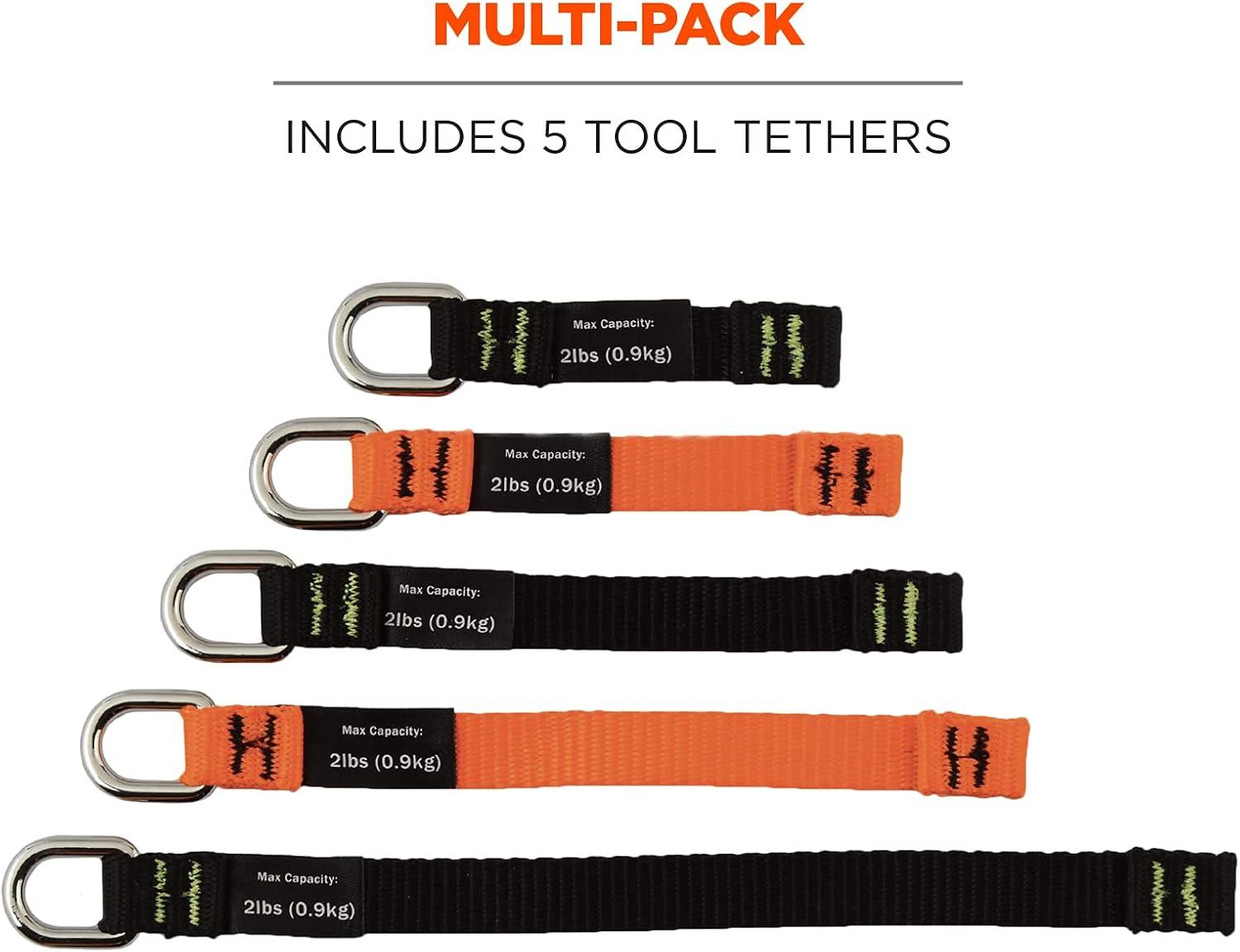 imageErgodyne Squids 3700 Web Tool Tail Attachments 5Pack 2 Pounds Variety Size PackBlackOrangeVariety