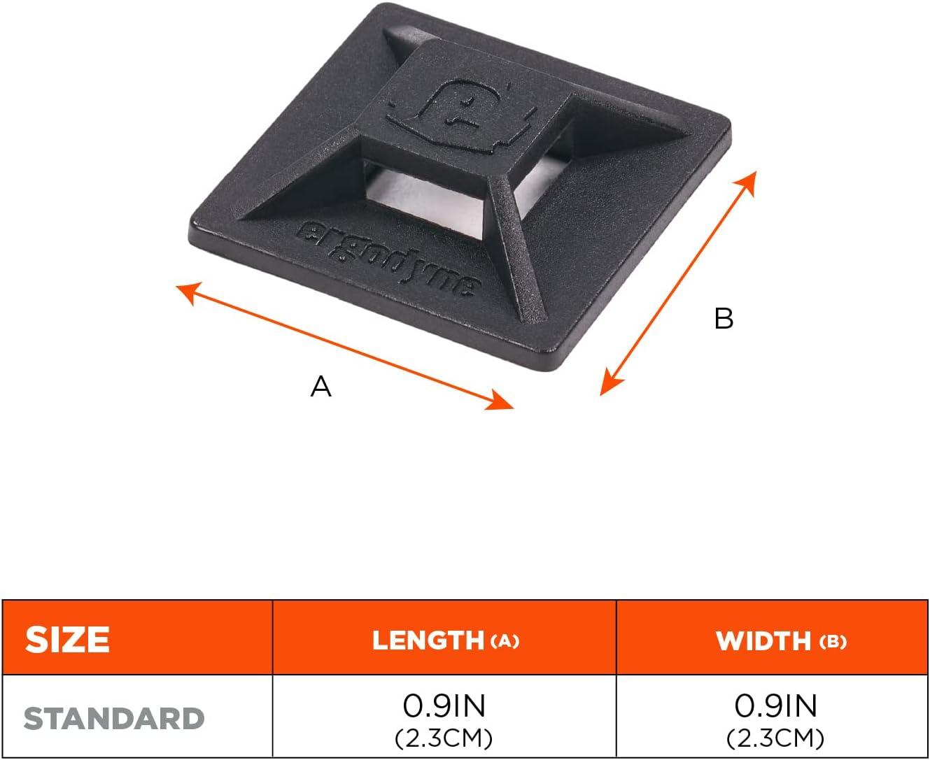 imageErgodyne Squids 3701 SelfAdhesive Mounts for Phones Cameras Compatible with Squids 3151 Snap Hook Coil Lanyard