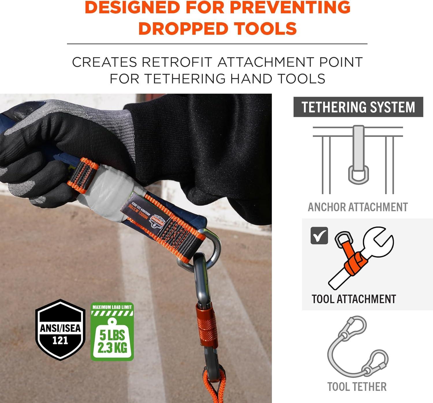 imageErgodyne Squids 3706 Tool Tethering Attachment for Hand Tools 5lbs Weight Rating 3Pack