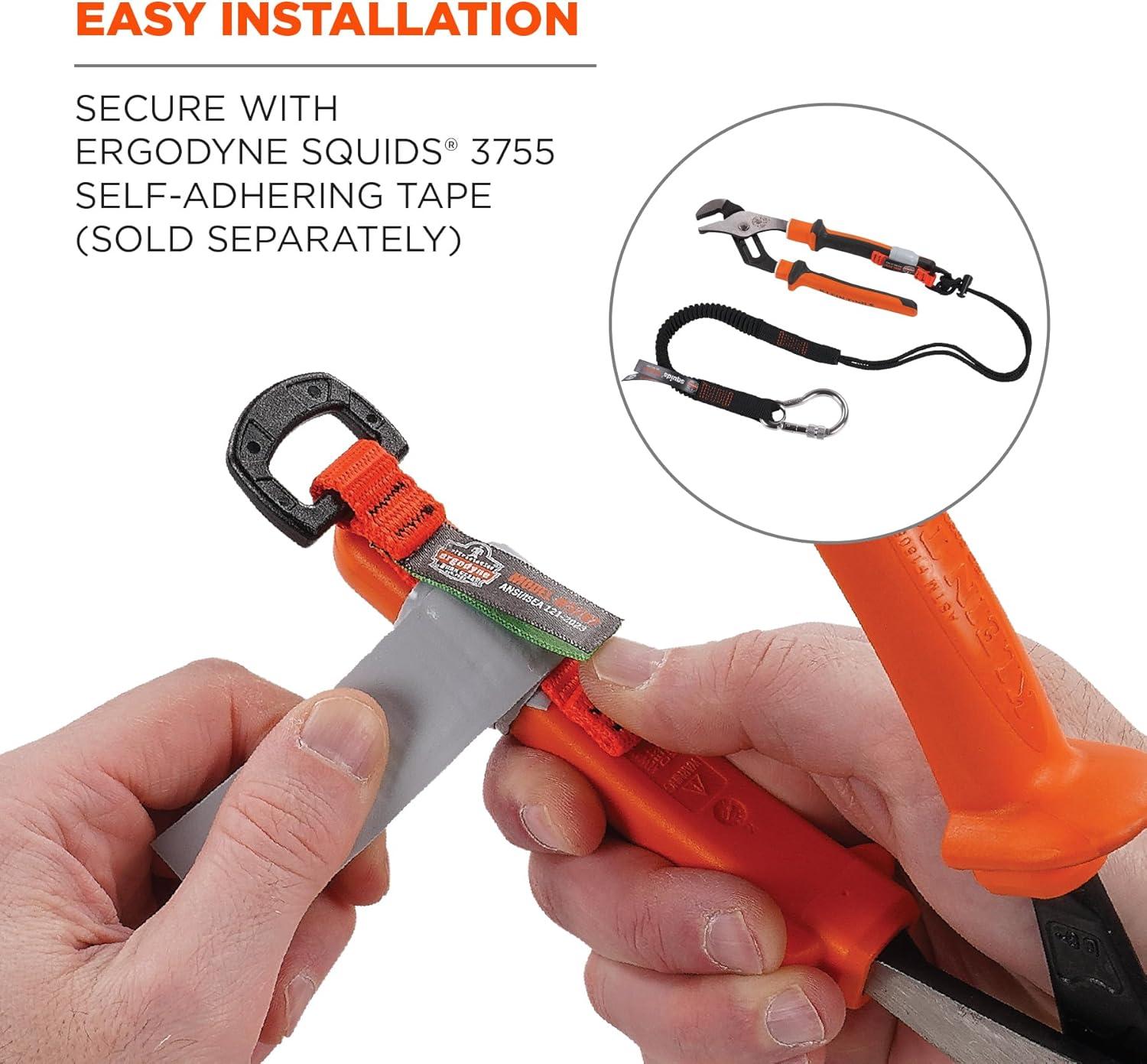 imageErgodyne Squids 3707 Tool Tethering Attachment for Hand Tools Non Conductive DRing 2lbs Weight Rating 6Pack
