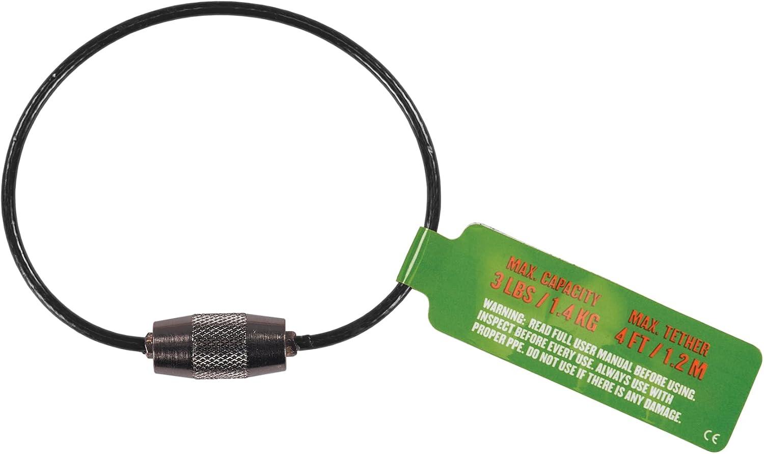 imageErgodyne Squids 3708 Wire Cable Loop Tool Tethering Attachment Screw Gate Opening Weight Rating 3lbs 6Pack