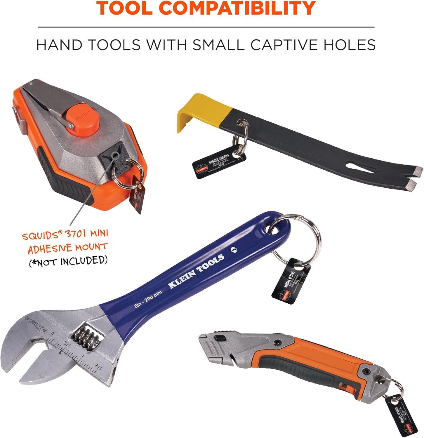 imageErgodyne Squids 3785 Tool Tethering Split Ring Tool Attachment 1quot Diameter1 in 25 cm