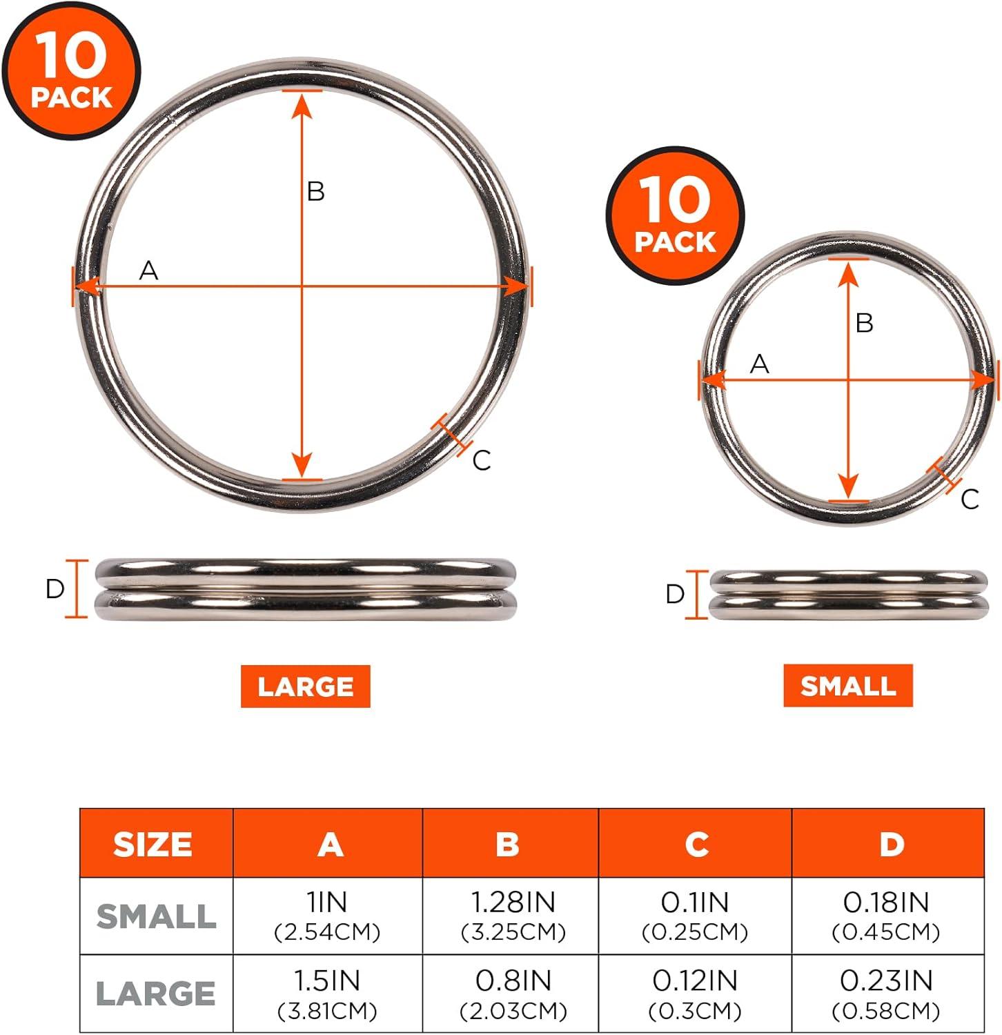 imageErgodyne Squids 3785 Tool Tethering Split Ring Tool Attachment 1quot Diameter15 in 38 cm