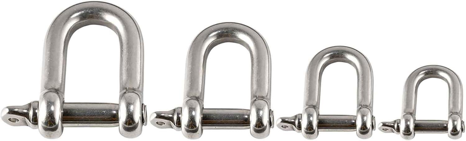 imageErgodyne Squids 3790M Tool Attachment Shackle Stainless Steel 15 Pounds 2Pack MediumLarge