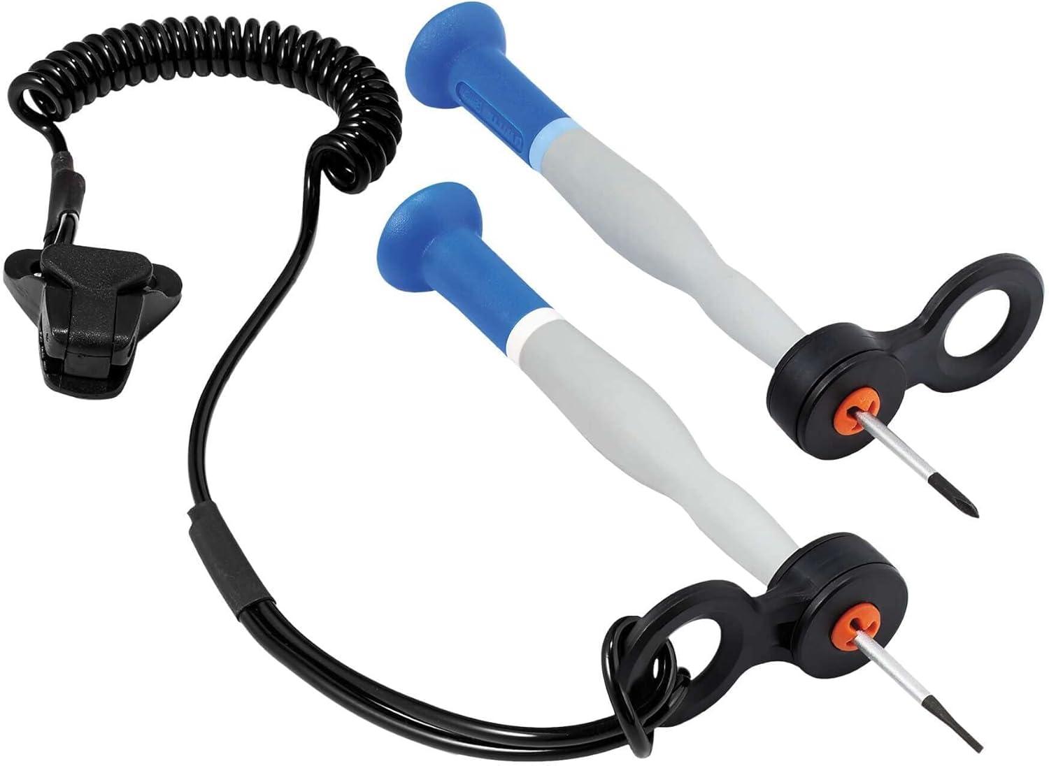 imageHand Tool Attachment Slips Easy Slide On Design Connects to Tool Lanyards Squids 3740 Large 4PackBlack ampamp OrangeSmall