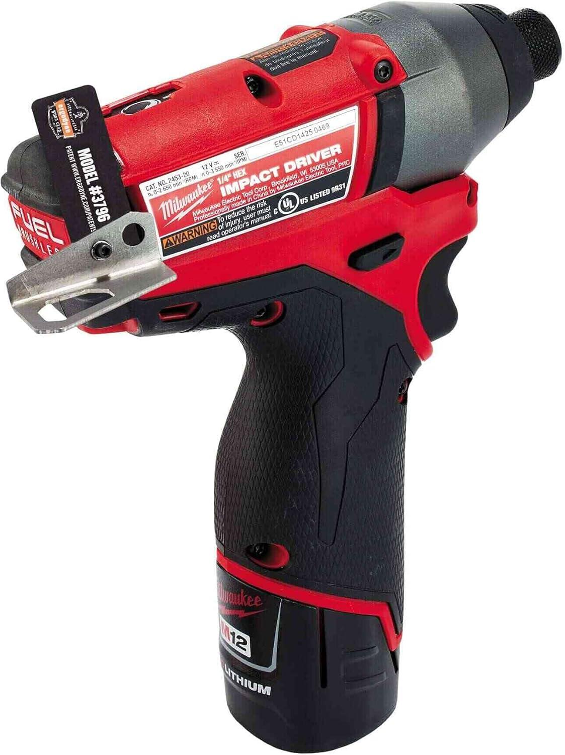 imagePower Tool Bracket Attachment for Pneumatic Tools Ergodyne Squids 3798Drill and Impact Driver Tool Trap