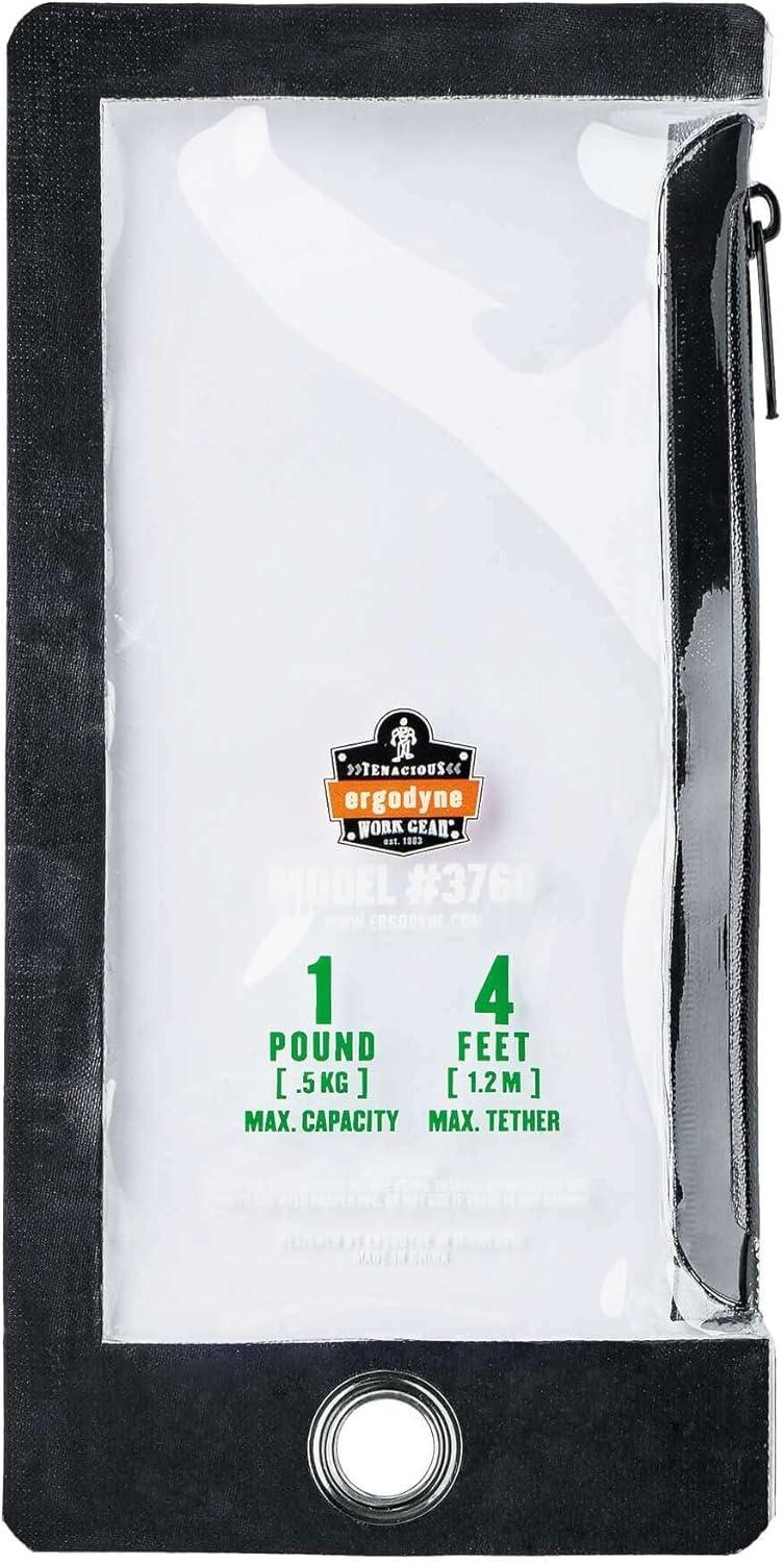 imageWater Resistant Phone Pouch Zippered Cell Phone Sleeve Attaches to Tool Lanyard Plus Size Ergodyne Squids 3760PStandard