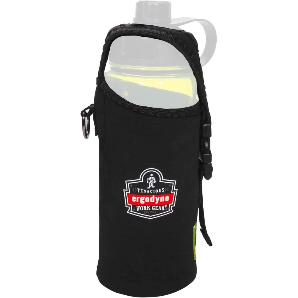 imageErgodyne Squids 3775L Water Bottle Holder with Belt Clip DRing Attaches to Tool LanyardsLargeLarge