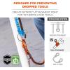 imageErgodyne Squids 3708 Wire Cable Loop Tool Tethering Attachment Screw Gate Opening Weight Rating 3lbs 6Pack
