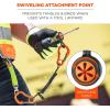 imageHand Tool Attachment Slips Easy Slide On Design Connects to Tool Lanyards Squids 3740 Large 4PackBlack ampamp OrangeS