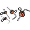 imageHand Tool Attachment Slips Easy Slide On Design Connects to Tool Lanyards Squids 3740 Large 4PackBlack ampamp OrangeVariety