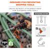 imageHand Tool Attachment Slips Easy Slide On Design Connects to Tool Lanyards Squids 3740 Large 4PackBlack ampamp OrangeXLarge