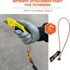 imageWire Tool Attachment Tail with Loop End Tool Weight Capacity 2lbs 6Pack Ergodyne Squids 3704  Orange2lbs