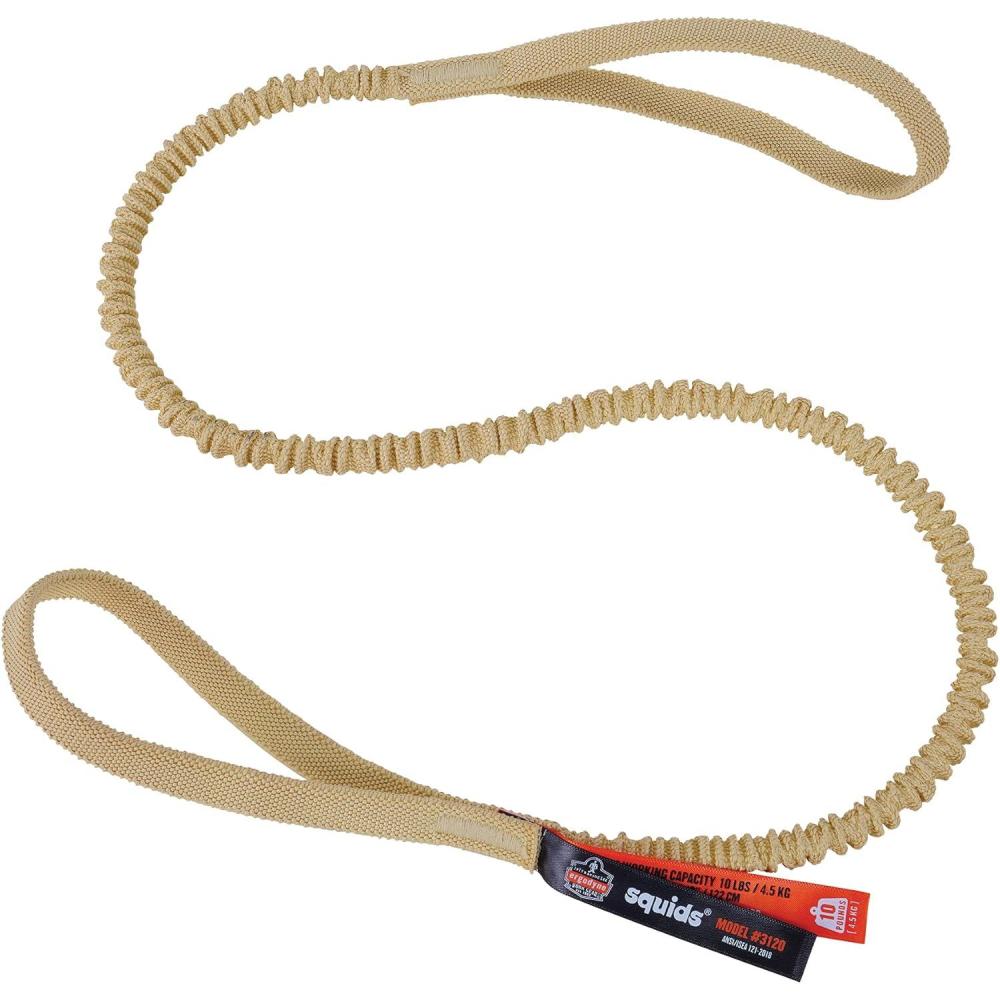 imageErgodyne Squids 3120 Burn  Cut Resistant Aramid Tool Lanyard with Dual Loops Ends Tool Weight Capacity 10lbs